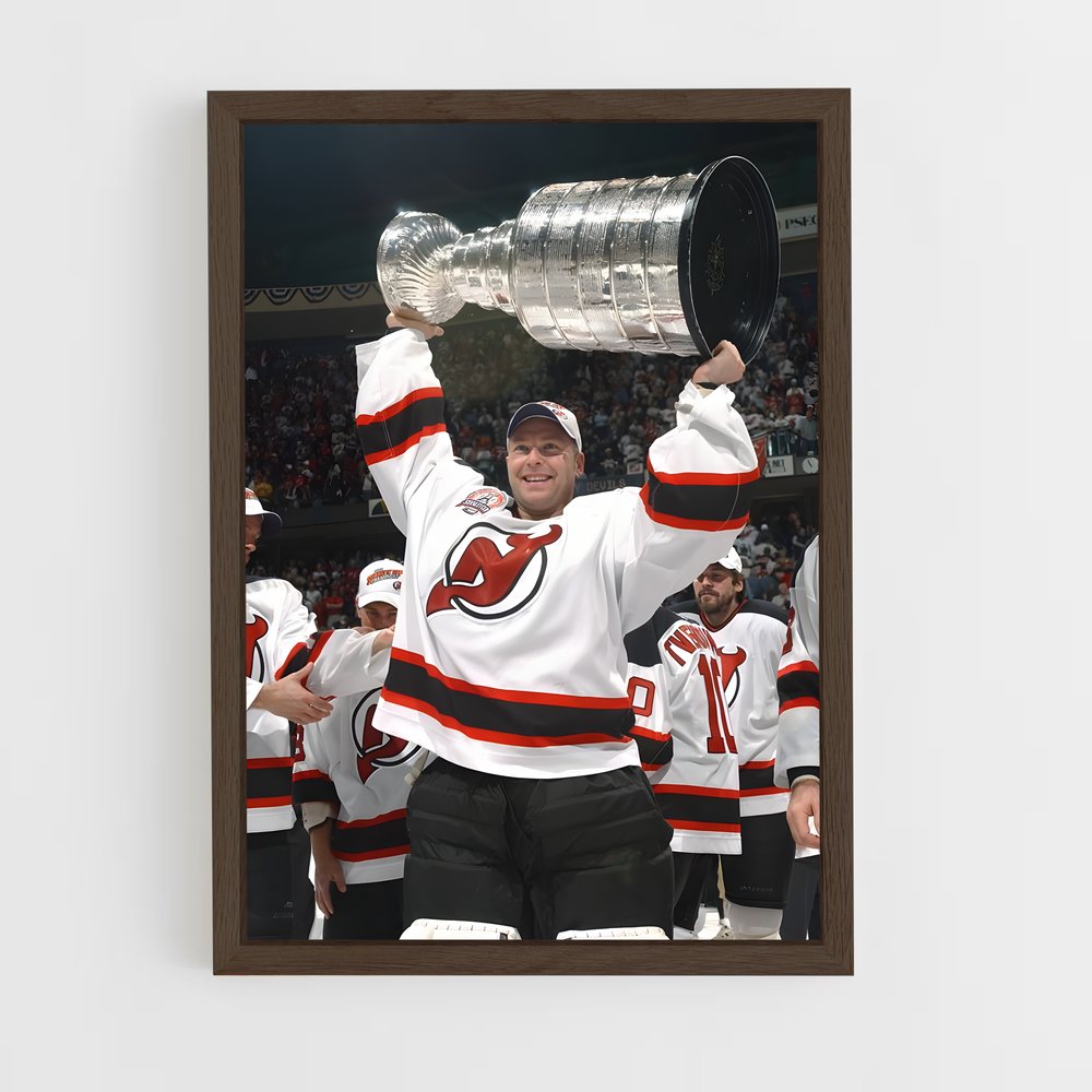 ap-martin brodeur-1 cadre Bois foncé