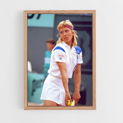 ap-martina navratilova-2 cadre Bois clair