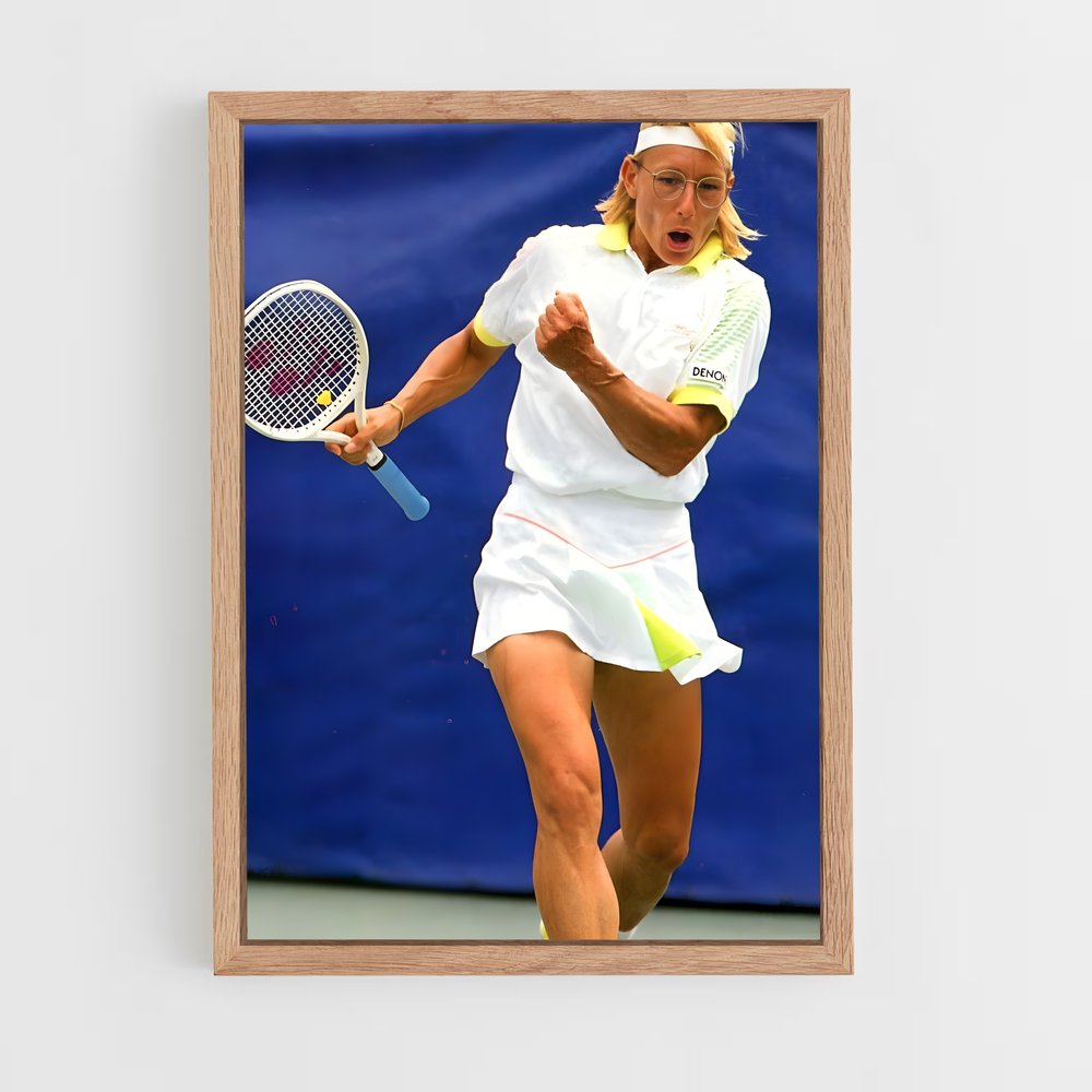 ap-martina navratilova-3 cadre Bois clair