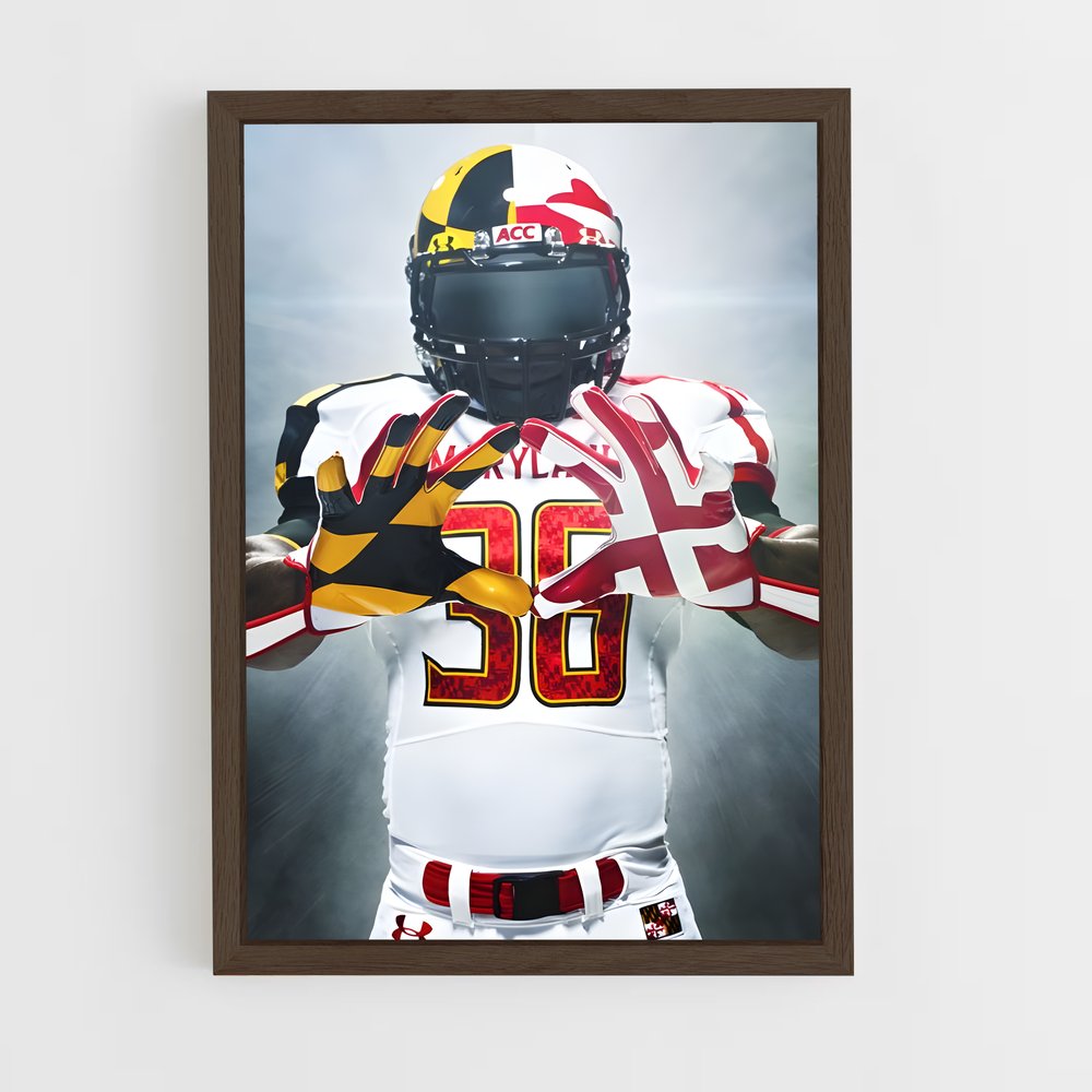 ap-maryland terrapins-2 cadre Bois foncé