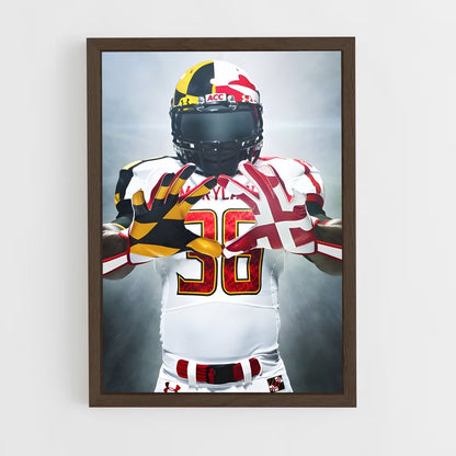 ap-maryland terrapins-2 cadre Bois foncé