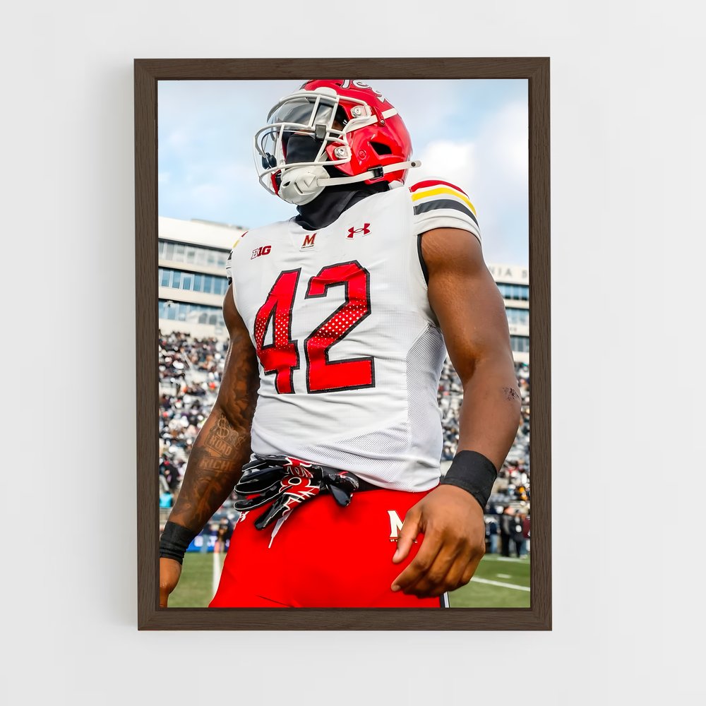 ap-maryland terrapins-3 cadre Bois foncé