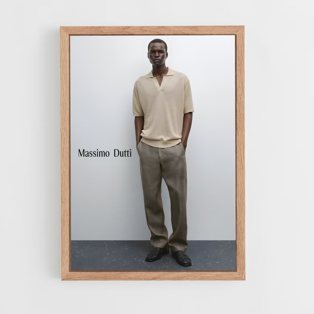 ap-massimo dutti-6 cadre Bois clair