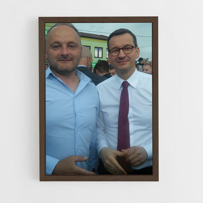 ap-mateusz morawiecki-1 cadre Bois foncé