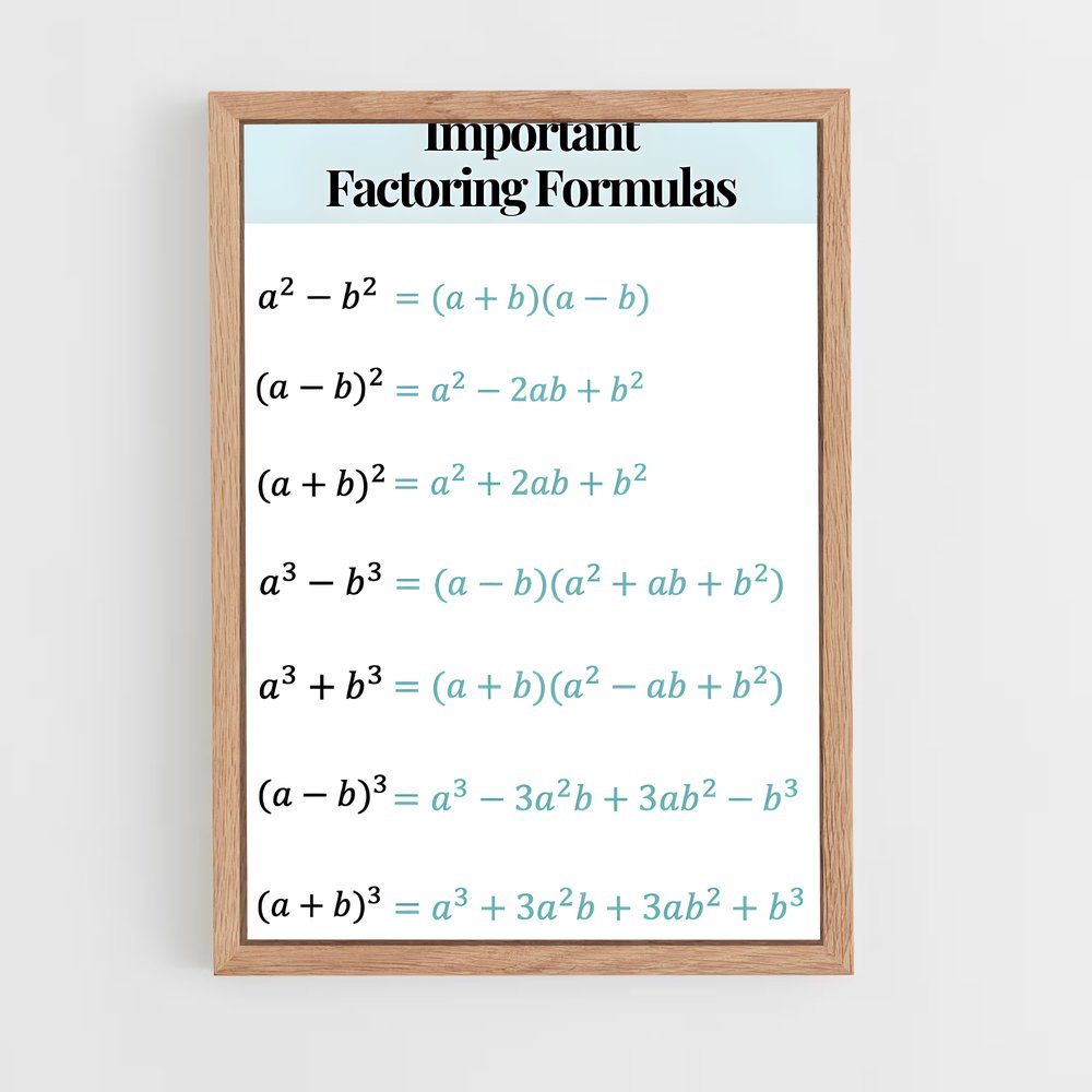 ap-mathematical formulas-1 cadre Bois clair
