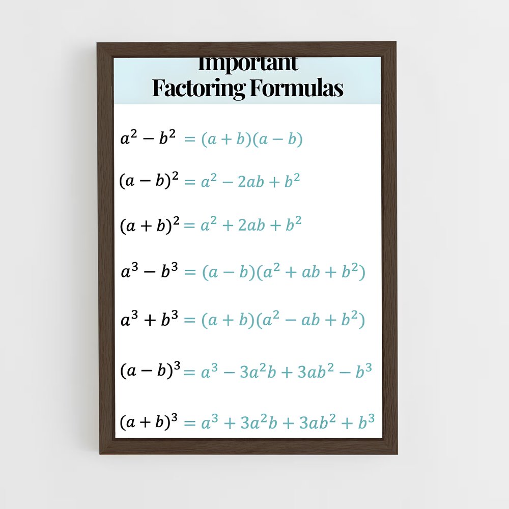 ap-mathematical formulas-1 cadre Bois foncé