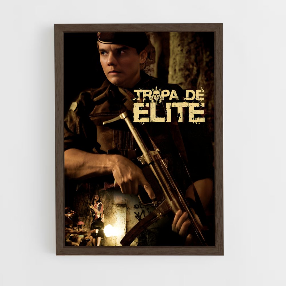 ap-matias tropa elite-2 cadre Bois foncé