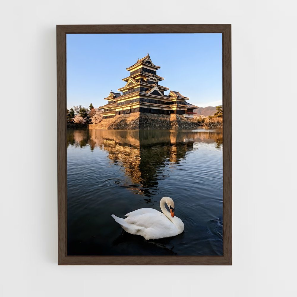 ap-matsumoto castle-5 cadre Bois foncé