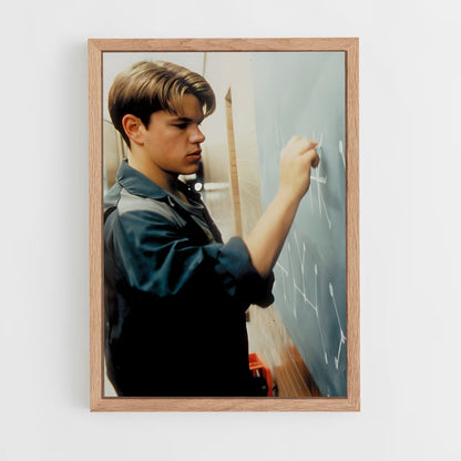 ap-matt damon-1 cadre Bois clair