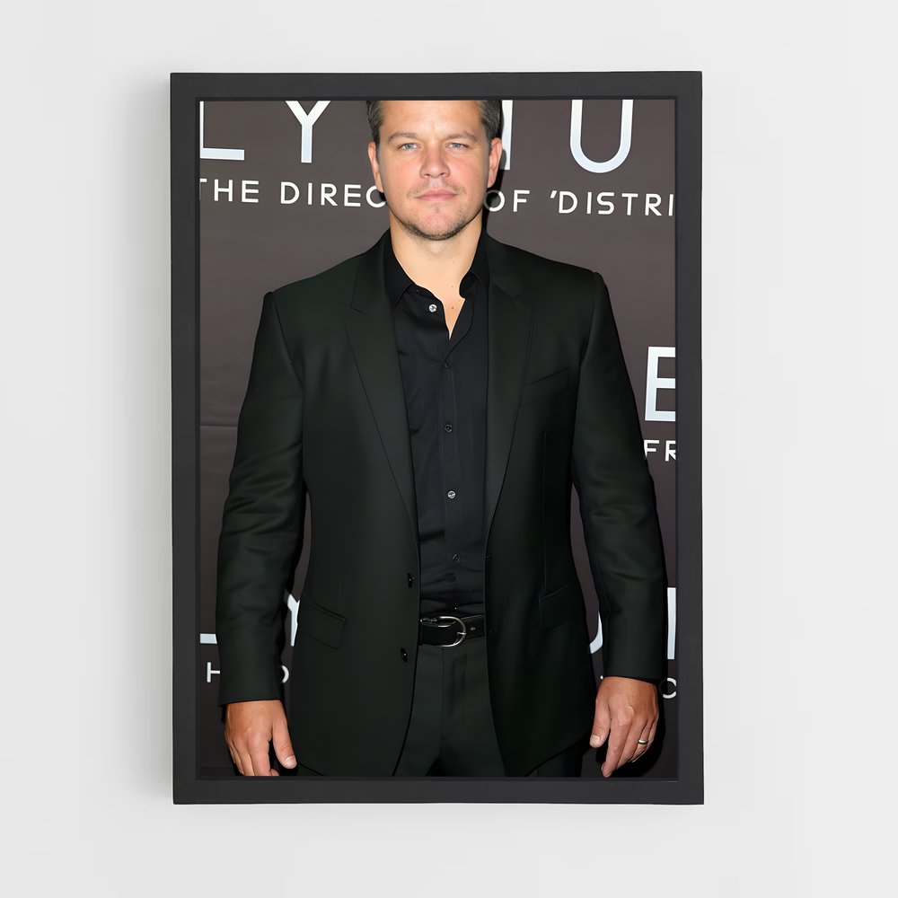 ap-matt damon-5 cadre Noir