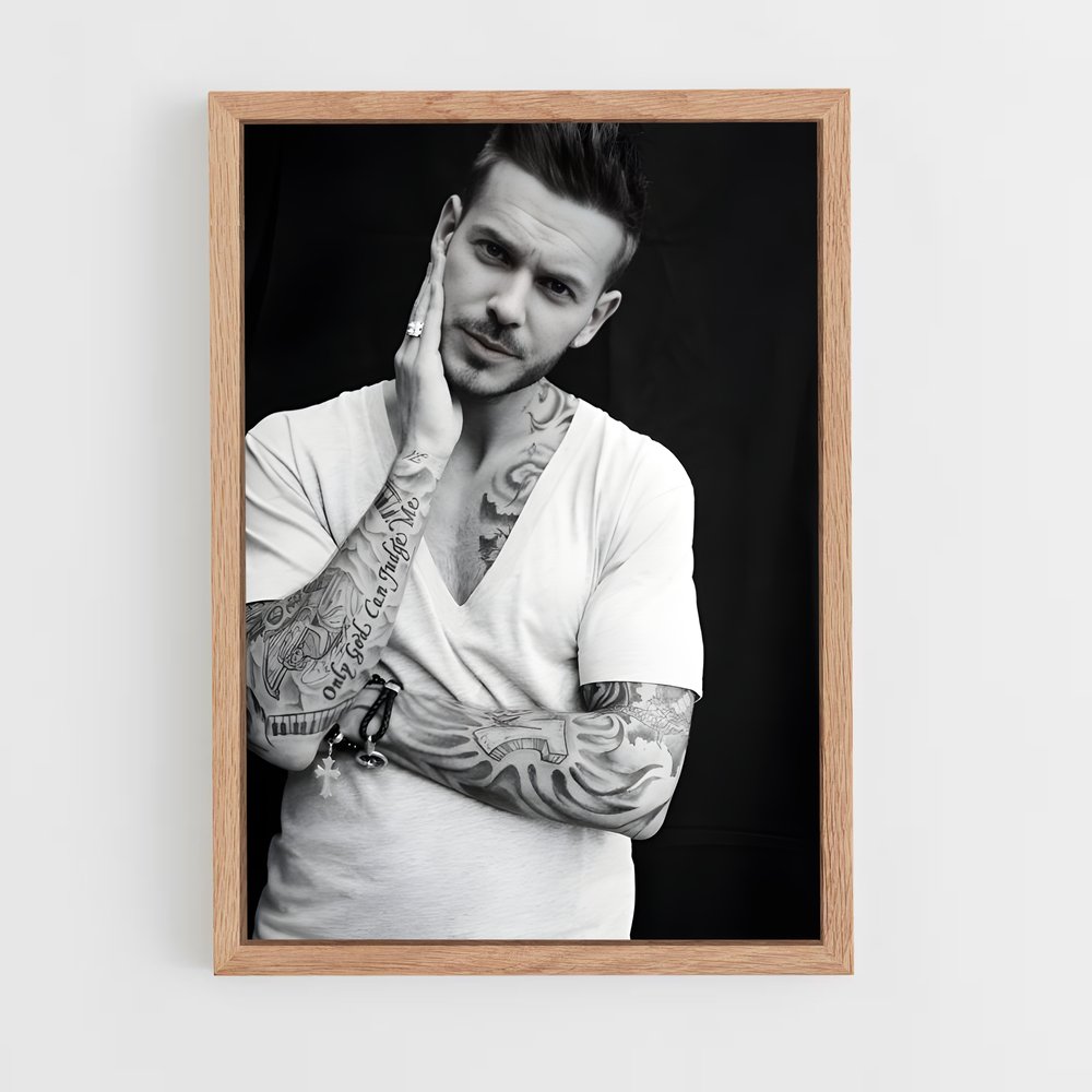 ap-matt pokora-8 cadre Bois clair
