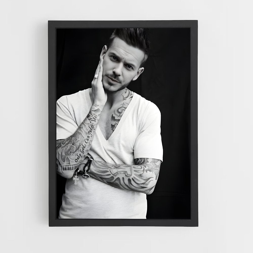 ap-matt pokora-8 cadre Noir