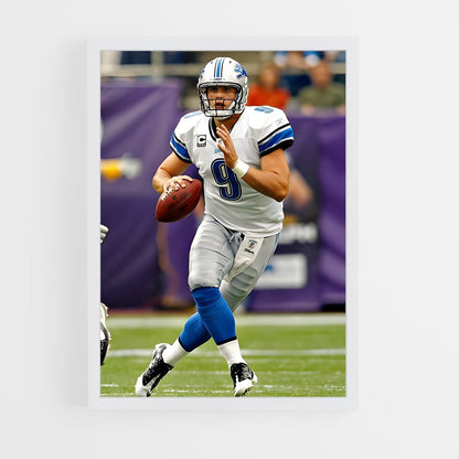 ap-matthew stafford-4 cadre Blanc