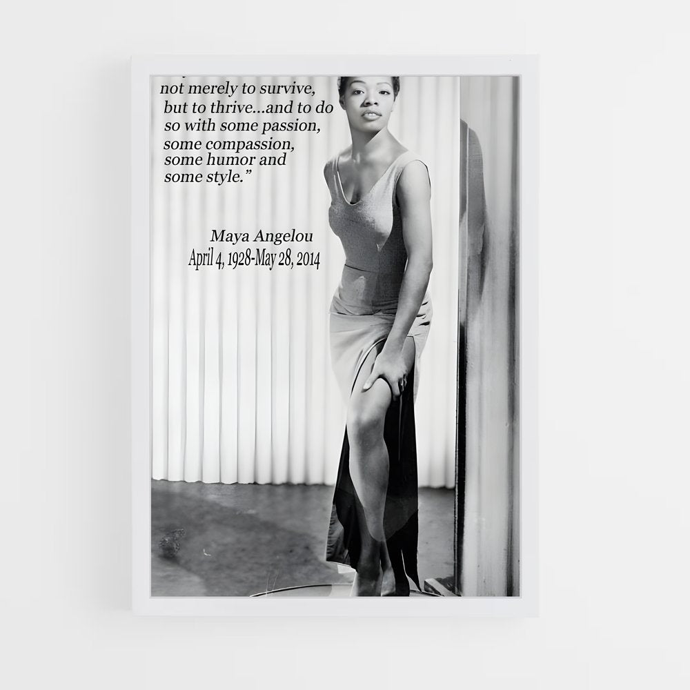 ap-maya angelou-4 cadre Blanc