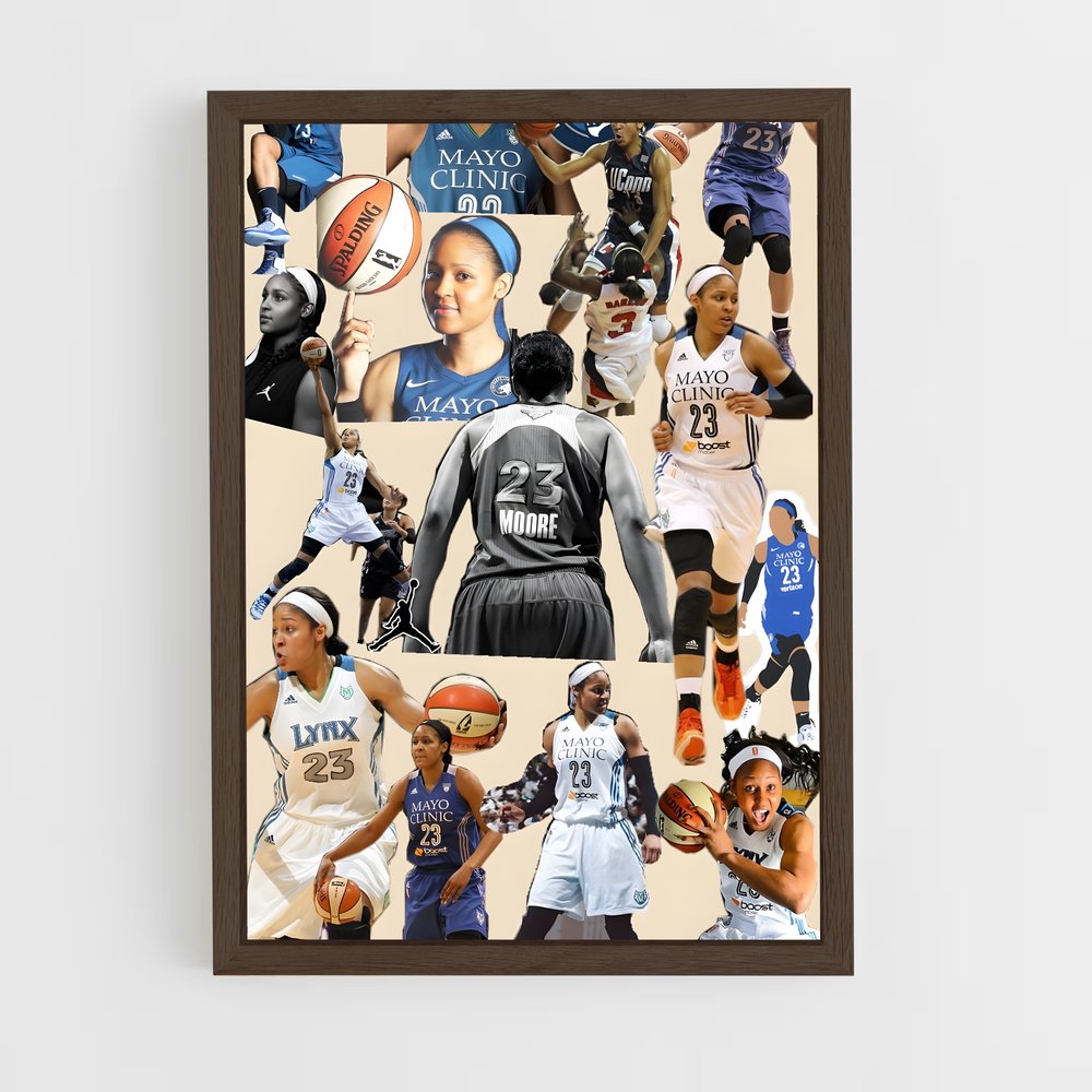 ap-maya moore-4 cadre Bois foncé