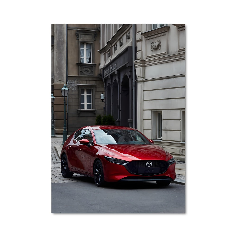 Poster Mazda Rouge Énergie