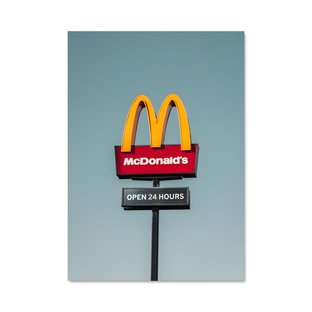 Poster McDonald's: L'Ouverture Américaine