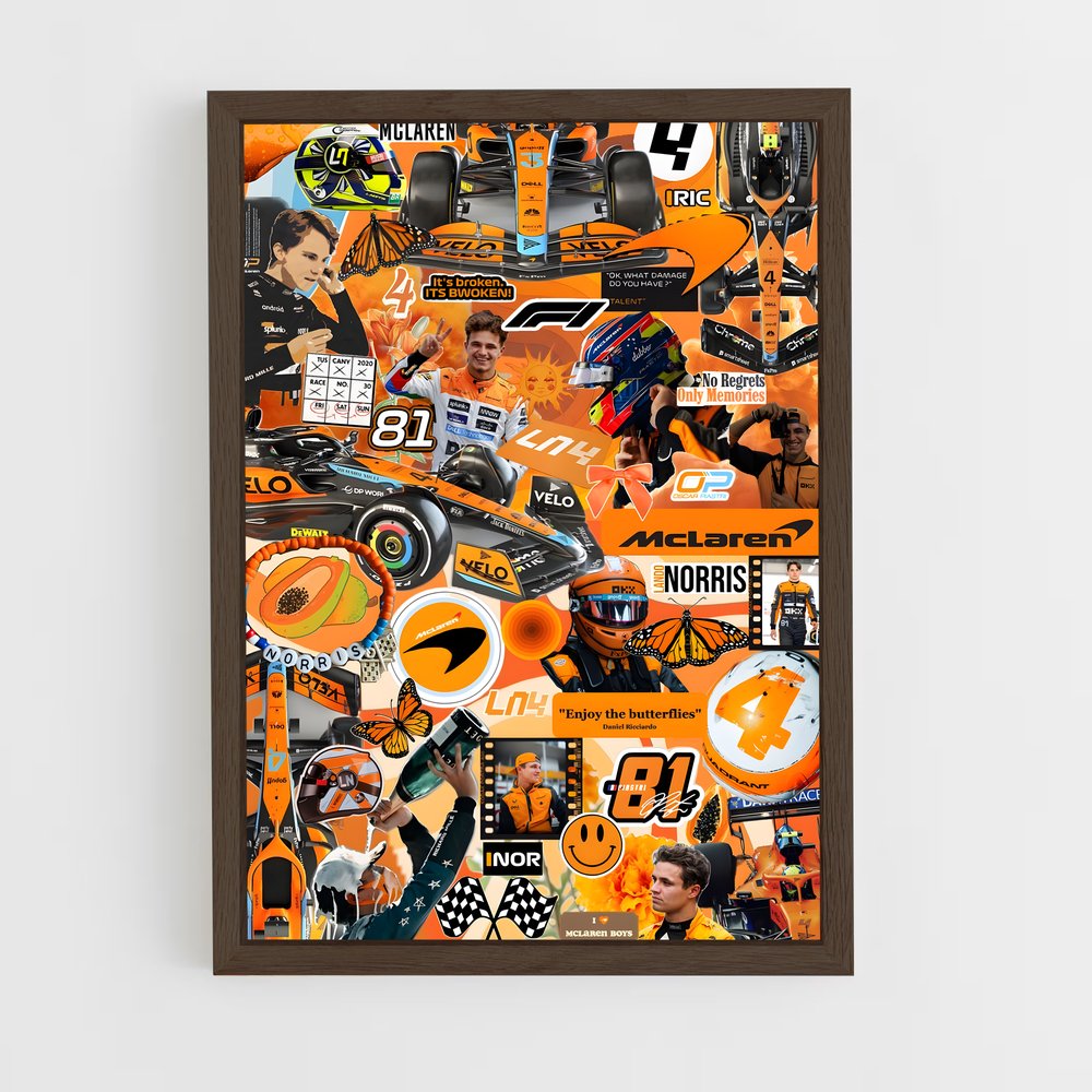 ap-mclaren f1 team-3 cadre Bois foncé