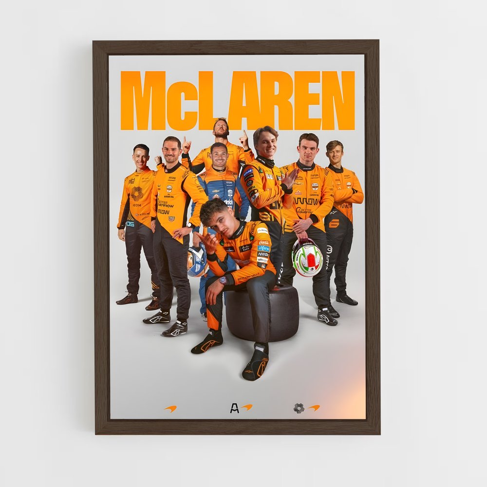 ap-mclaren f1 team-8 cadre Bois foncé