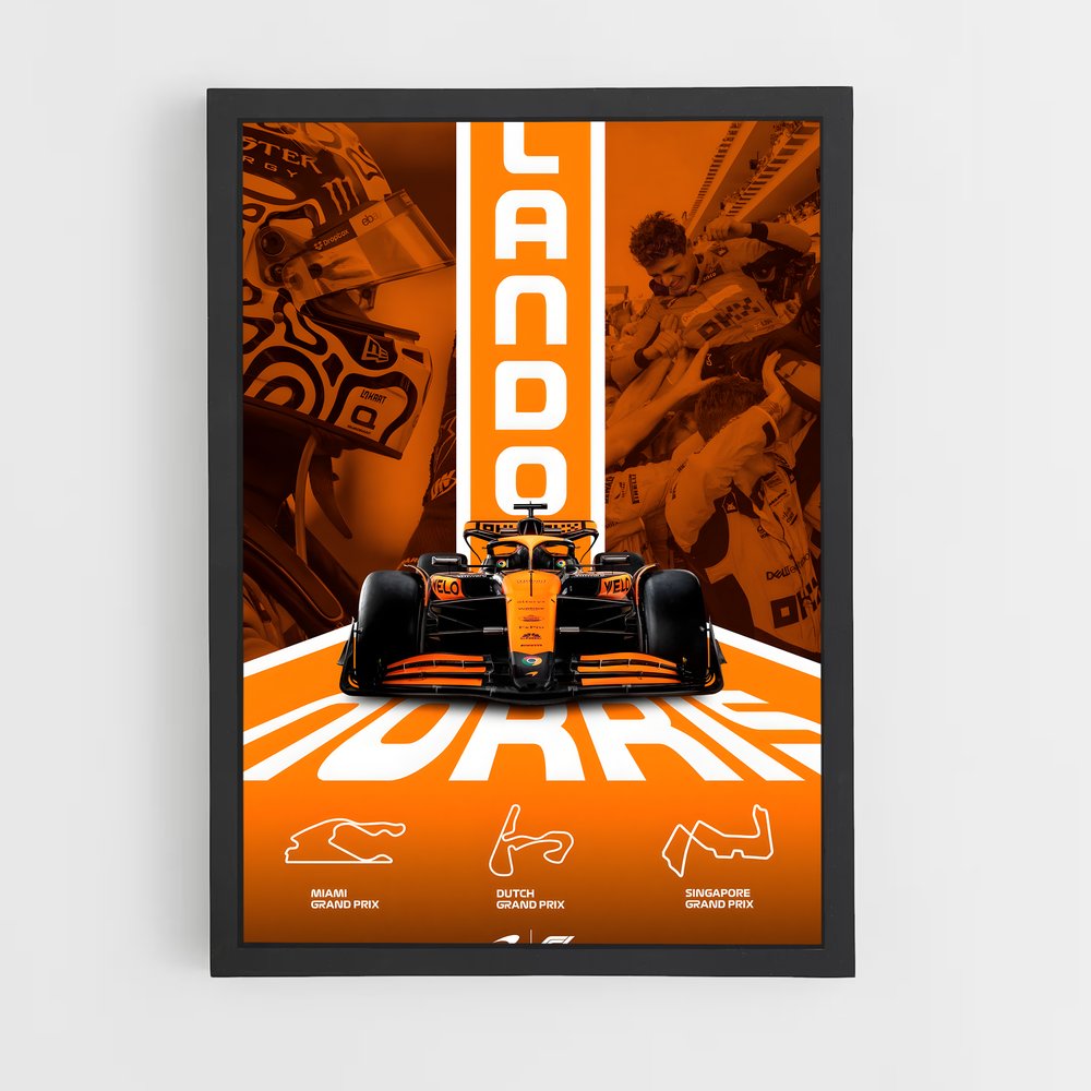 ap-mclaren f1 team-9 cadre Noir