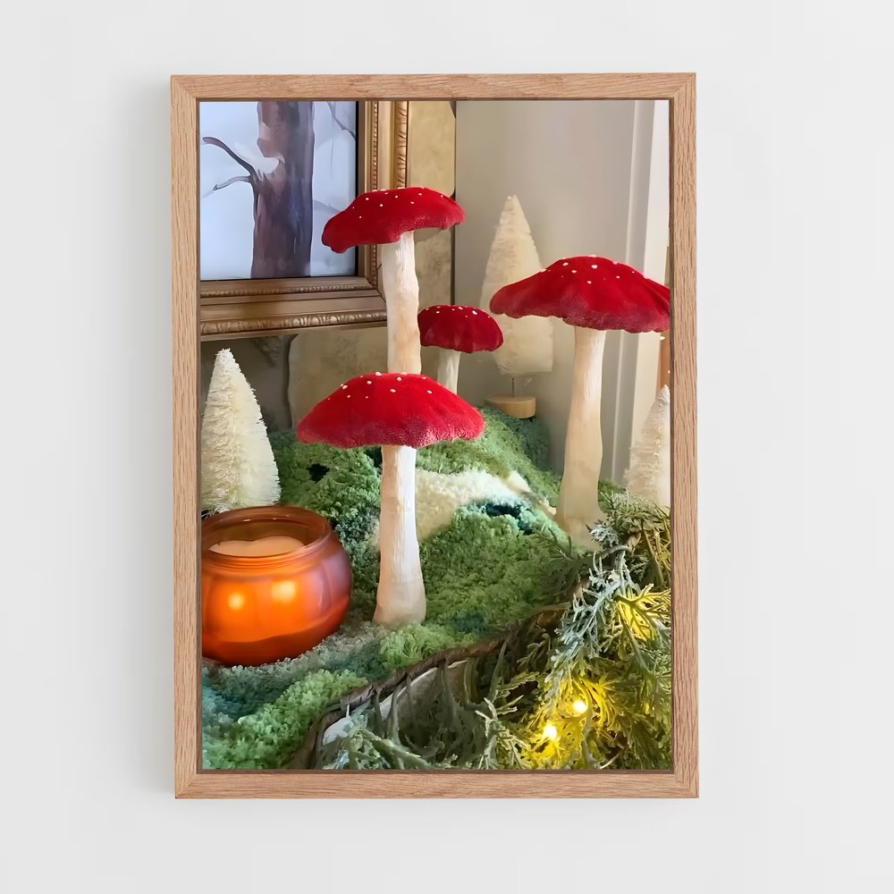 ap-meadow mushroom-4 cadre Bois clair