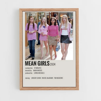 ap-mean girls-1 cadre Bois clair