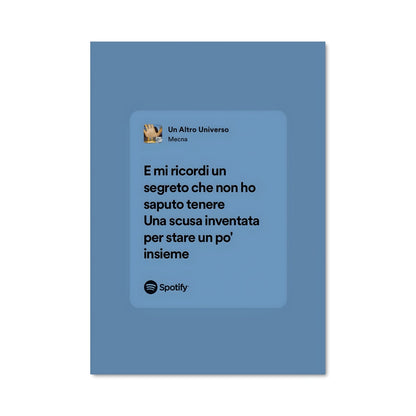 Poster Enigme Bleue