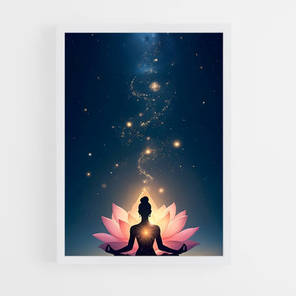 ap-meditation buddha-8 cadre Blanc