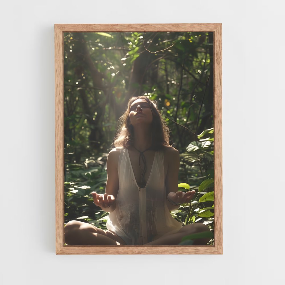 ap-meditation pose-4 cadre Bois clair