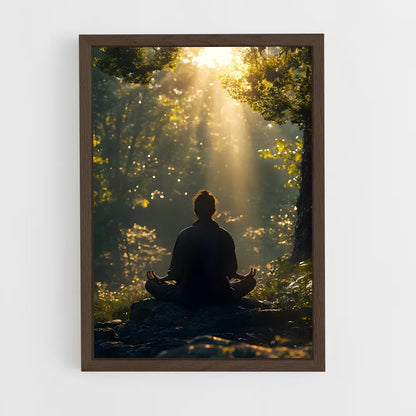 ap-meditation pose-9 cadre Bois foncé