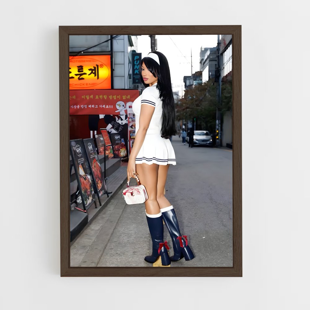 ap-megan thee stallion-3 cadre Bois foncé