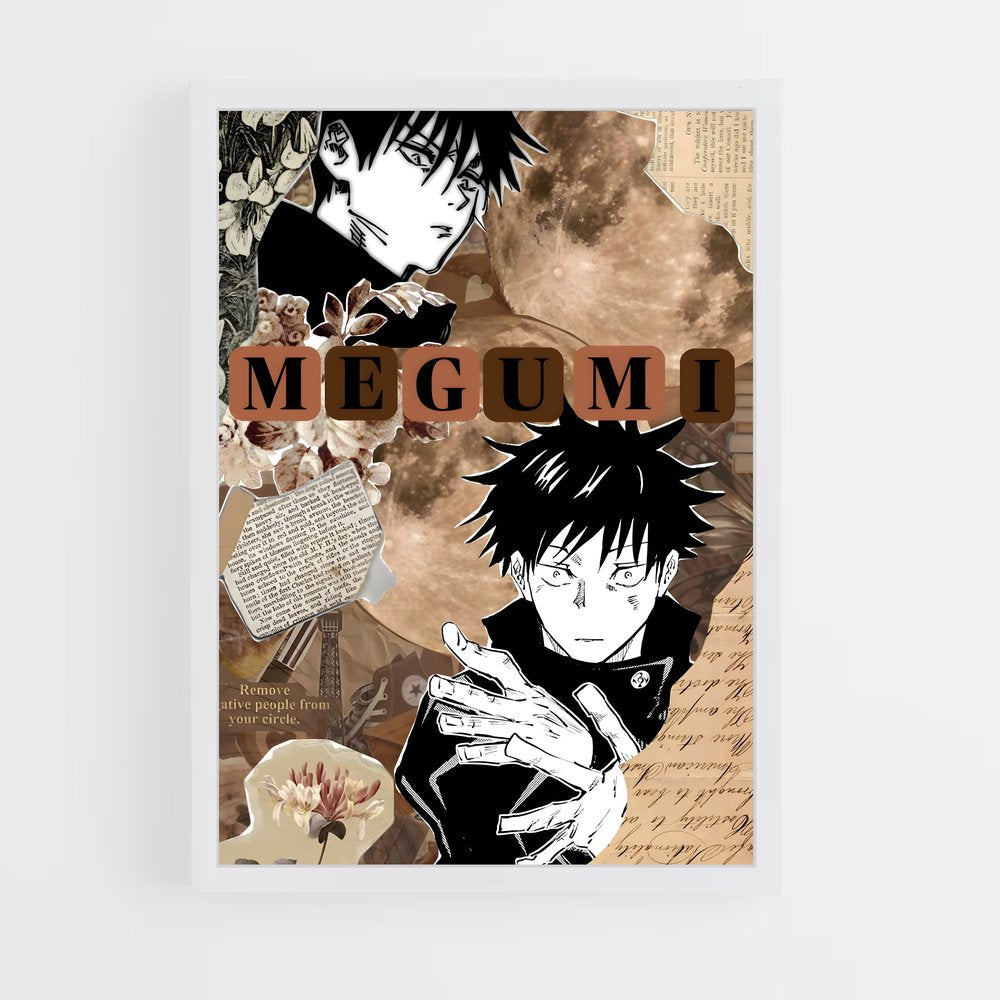 ap-megumi fushiguro-6 cadre Blanc