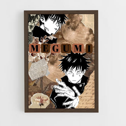 ap-megumi fushiguro-6 cadre Bois foncé