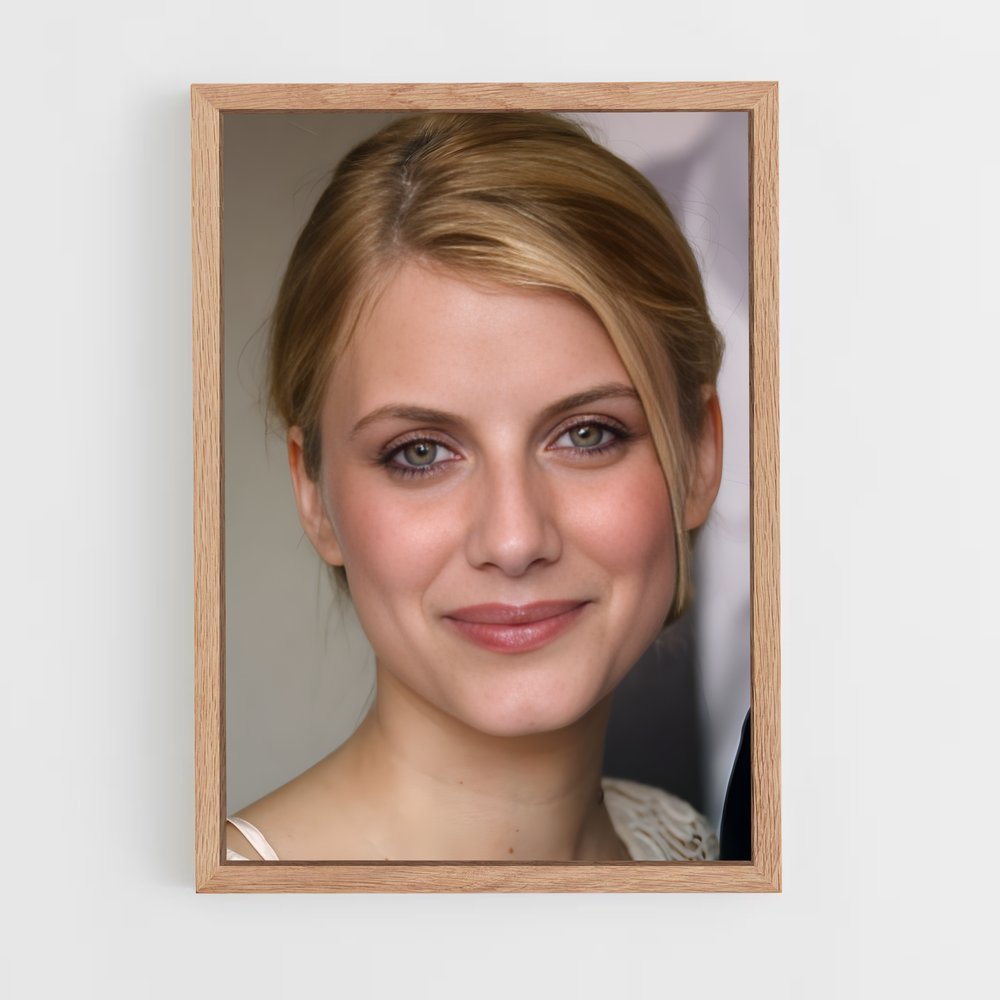 ap-melanie laurent-3 cadre Bois clair