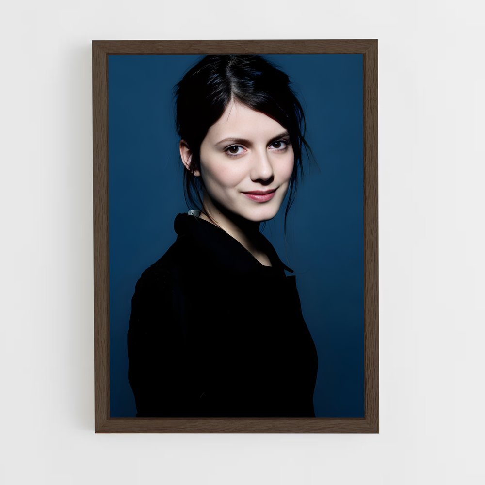 ap-melanie laurent-6 cadre Bois foncé