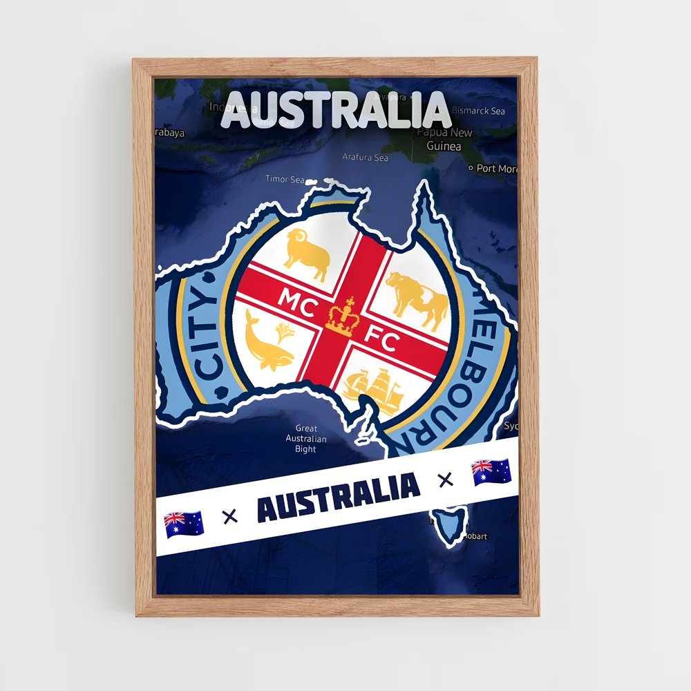 ap-melbourne city fc-4 cadre Bois clair