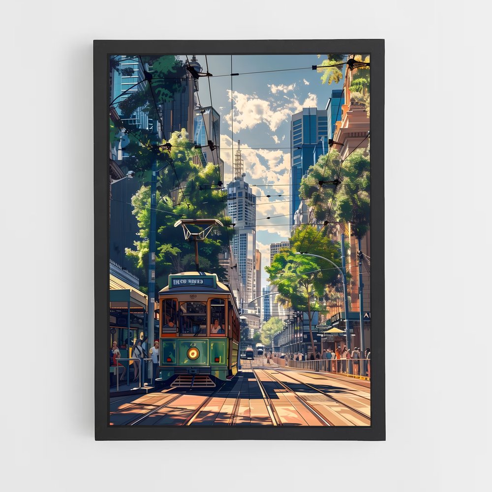 ap-melbourne tram-8 cadre Noir