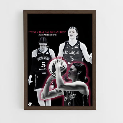 ap-melbourne united basketball-2 cadre Bois foncé