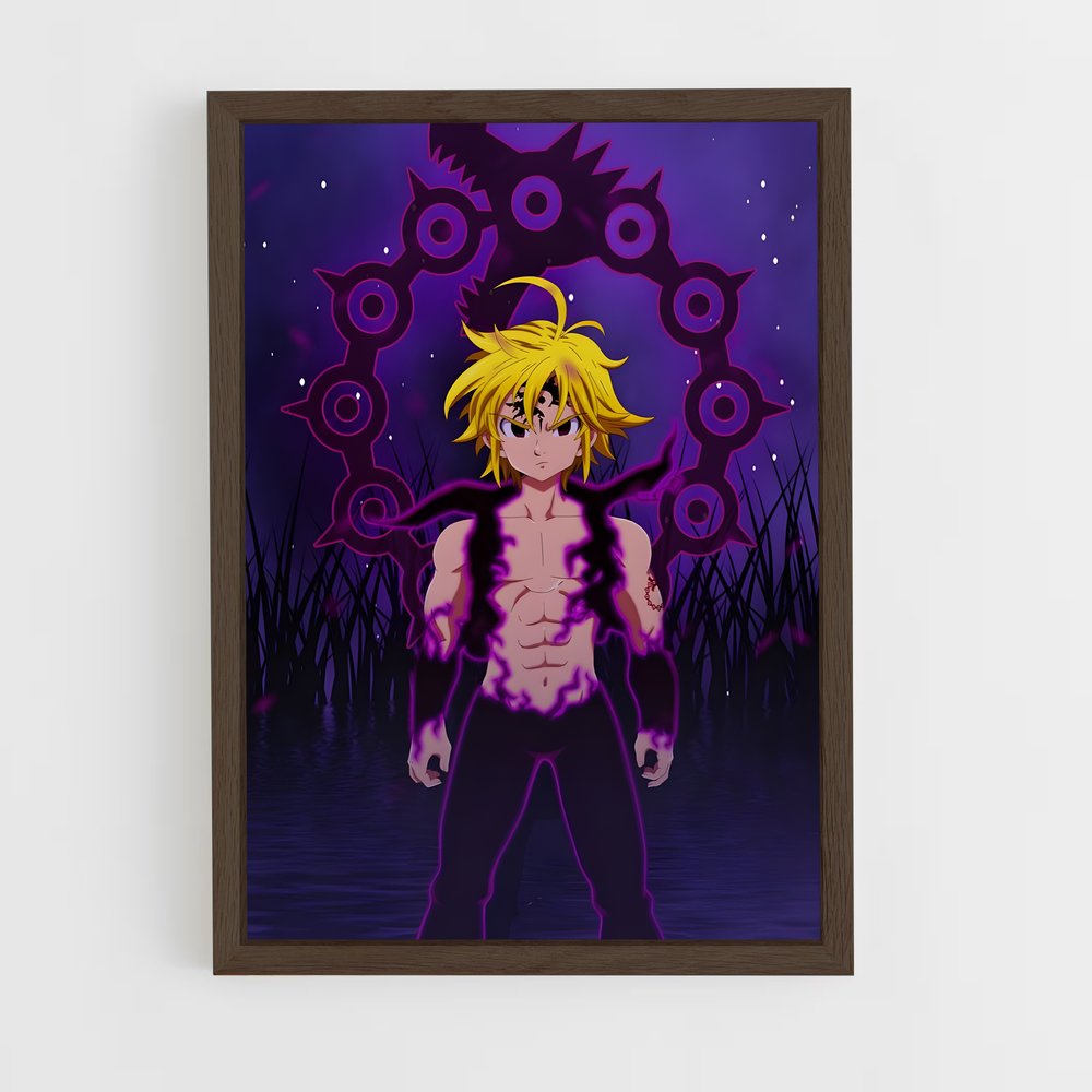 ap-meliodas-3 cadre Bois foncé