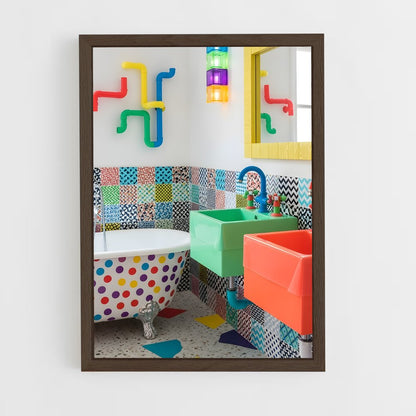 ap-memphis design-8 cadre Bois foncé