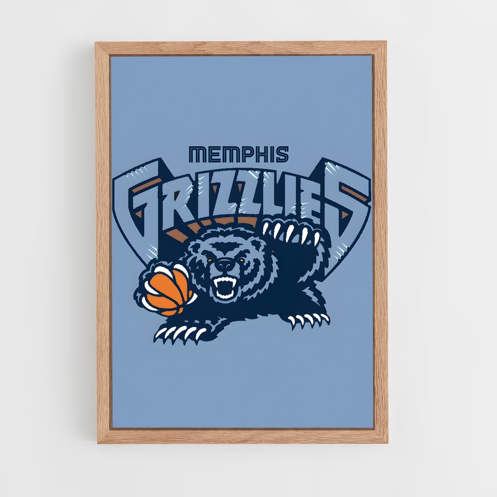 ap-memphis grizzlies-5 cadre Bois clair