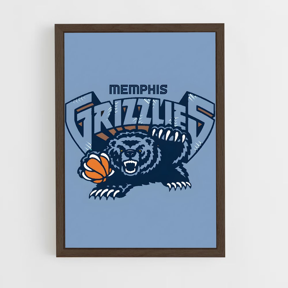 ap-memphis grizzlies-5 cadre Bois foncé