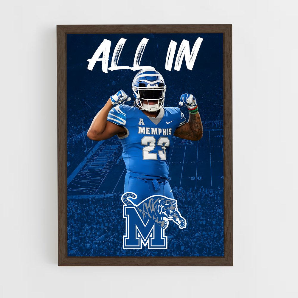 ap-memphis tigers-1 cadre Bois foncé