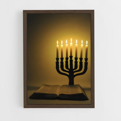 ap-menorah-1 cadre Bois foncé