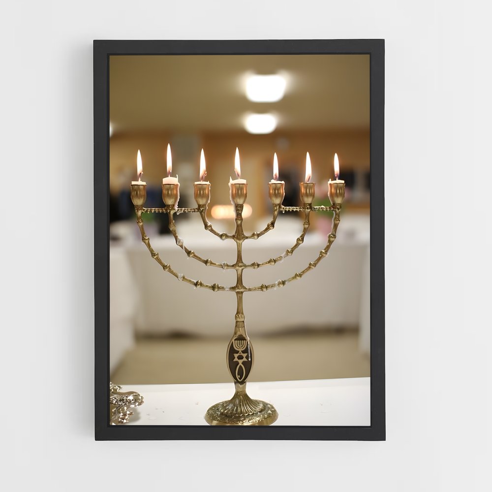 ap-menorah-2 cadre Noir