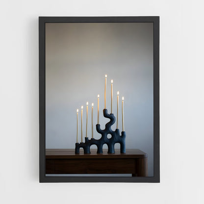 ap-menorah-4 cadre Noir