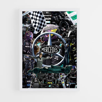 ap-mercedes-amg petronas f1 team-10 cadre Blanc