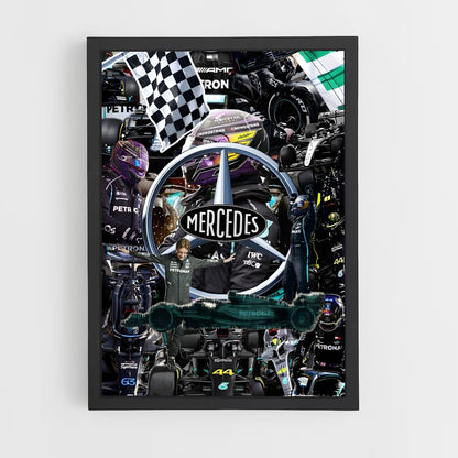 ap-mercedes-amg petronas f1 team-10 cadre Noir