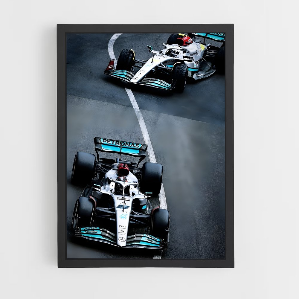 ap-mercedes-amg petronas f1 team-11 cadre Noir