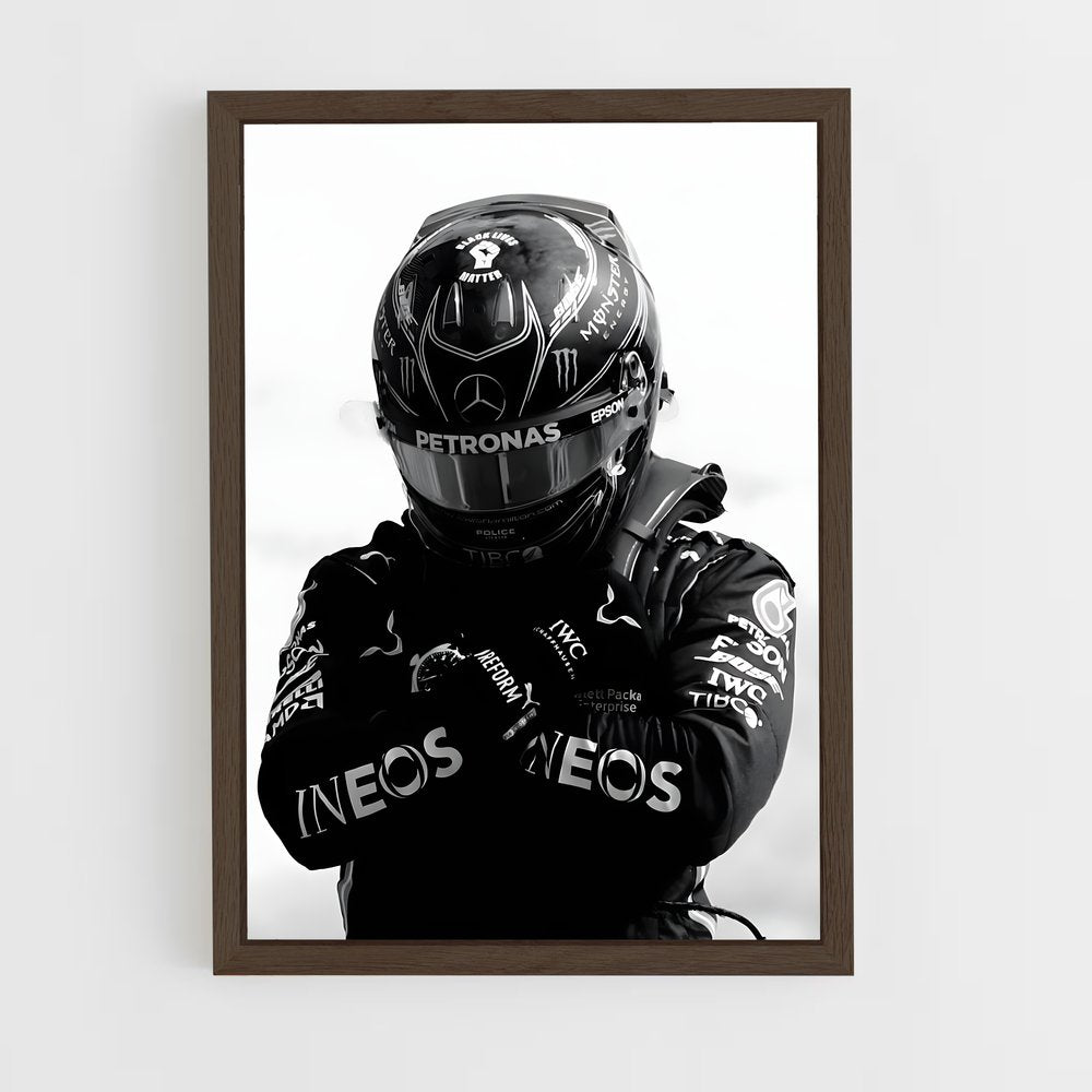 ap-mercedes-amg petronas f1 team-9 cadre Bois foncé